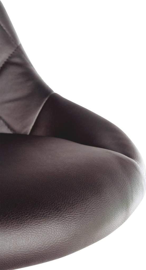 Pracovná stolička Lazio koženka - hnedá