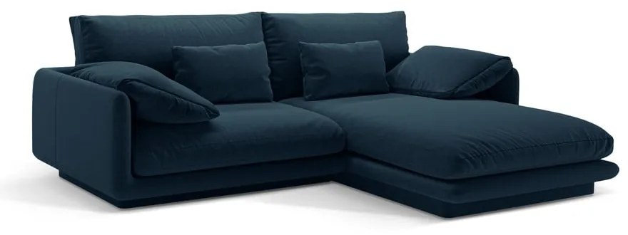 Tmavomodrá rohová pohovka (pravý roh) Torino – Micadoni Home