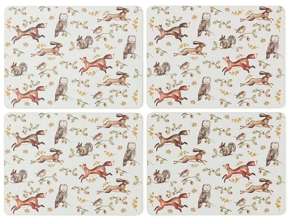 Korkové prestieranie v súprave 4 ks 27x35 cm Forest Fable – Cooksmart ®