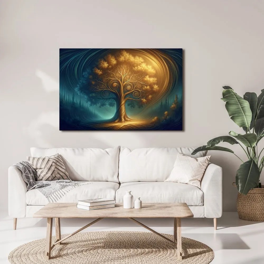 Obraz magický strom života v noci