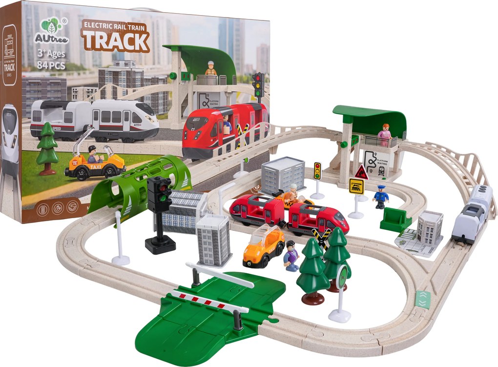 Ramiz Železničné mesto so svetlami a zvukom Funkcia 80el.