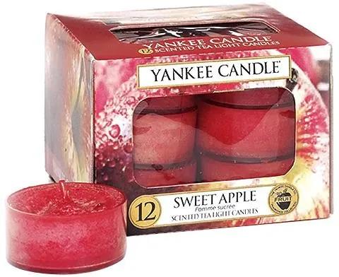 Sviečky čajové Yankee Candle Sladké jablko, 12 ks