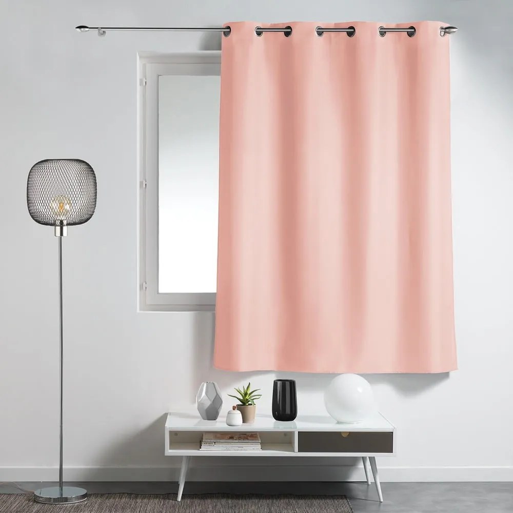 Ružový záves 140x180 cm Essentiel – douceur d'intérieur