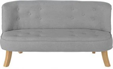 Detská sedačka velvet šedá 17 cm a 25 cm Drevo