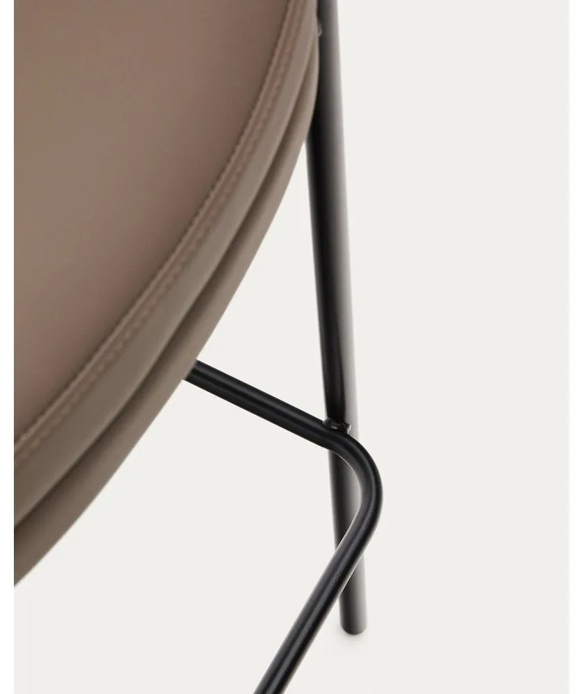 Hnedá barová stolička (výška sedadla 77 cm) Eamy – Kave Home