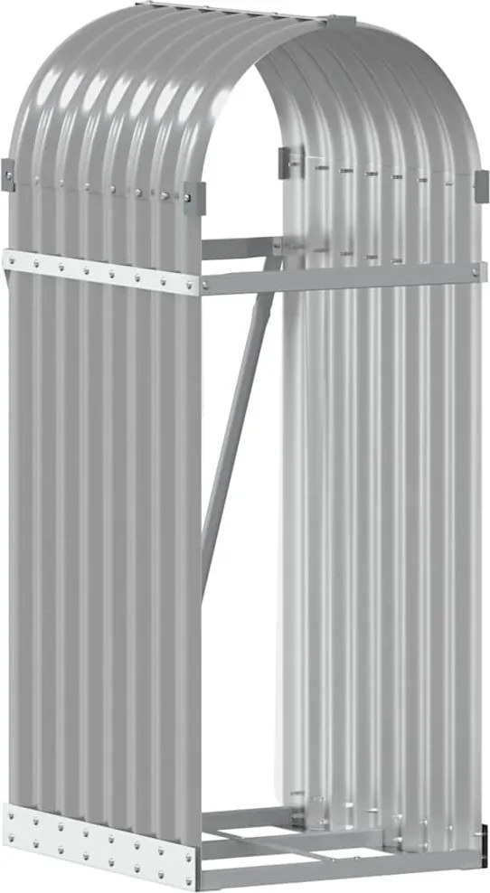 vidaXL Držiak na polená bledosivý 40x45x100 cm pozinkovaná oceľ