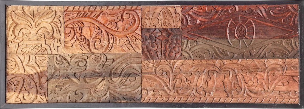 Nástenná dekorácia Carvato 125x44x4 cm