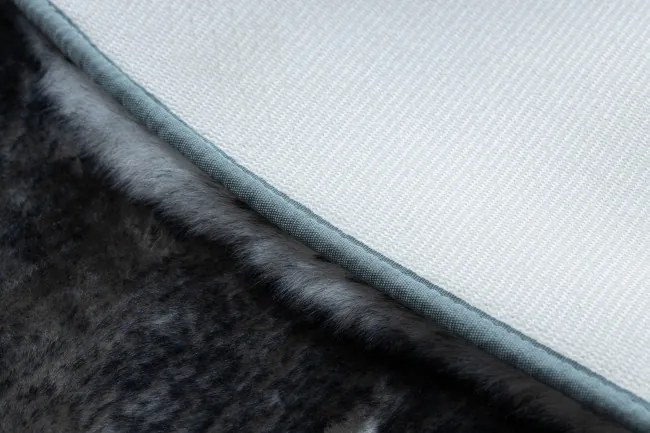 Koberec LAPIN Shaggy slonia kosť/čierny protišmykový kruh