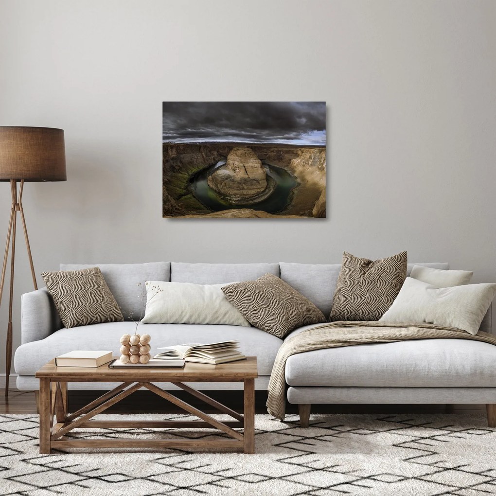 Sklenený obraz kaňonu (70x50 cm)