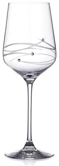 Diamante Spiral Swarovski poháre na víno 450 ml