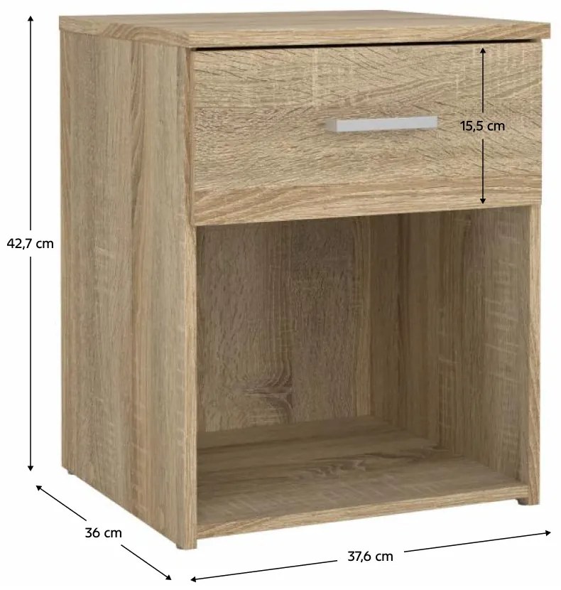 Nočný stolík GARBO, dub Sonoma