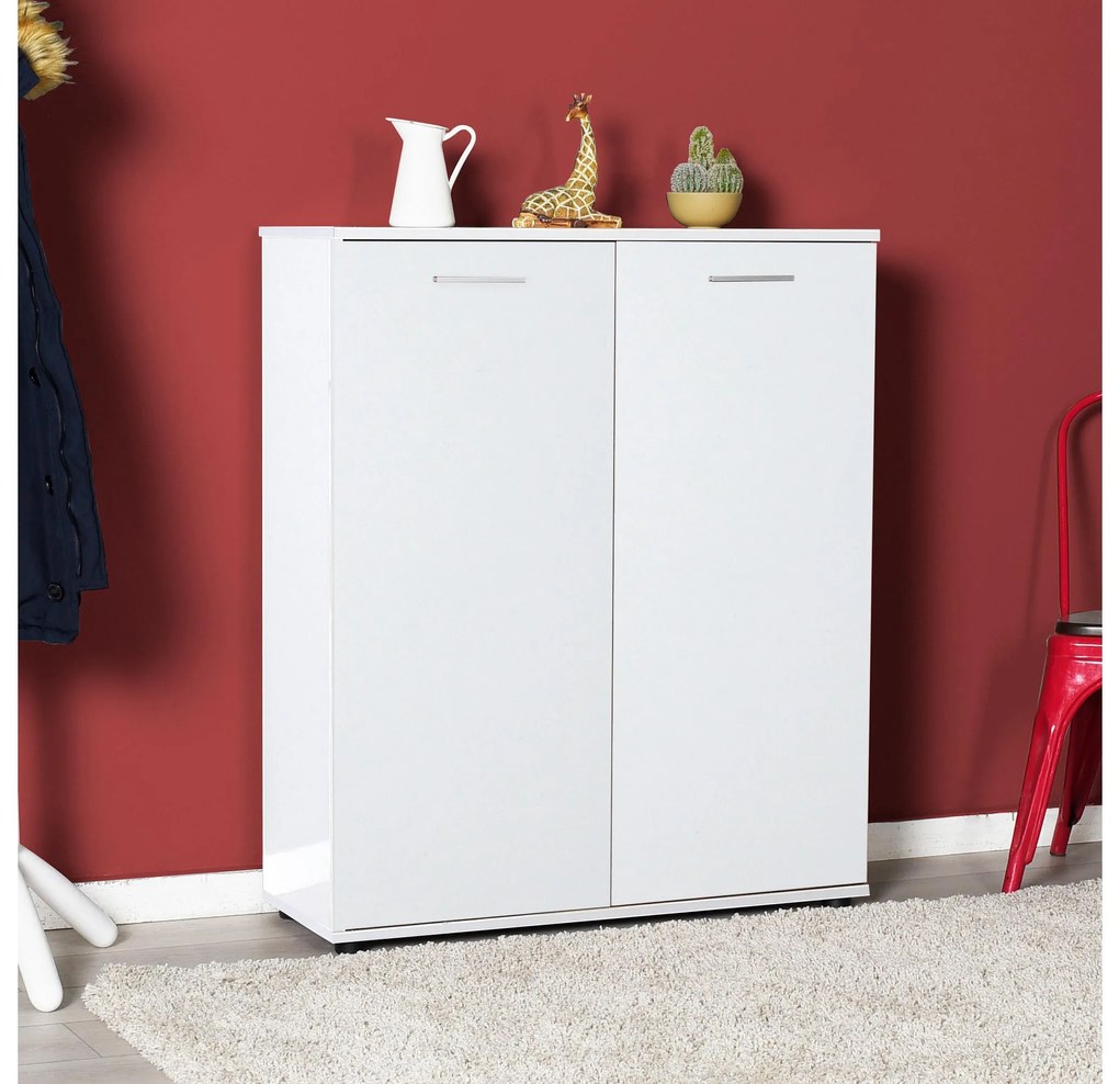 Botník (skrinka na topánky) Tosina 8 (biela). Akcia -19%. Vlastná spoľahlivá doprava až k Vám domov. 1094669