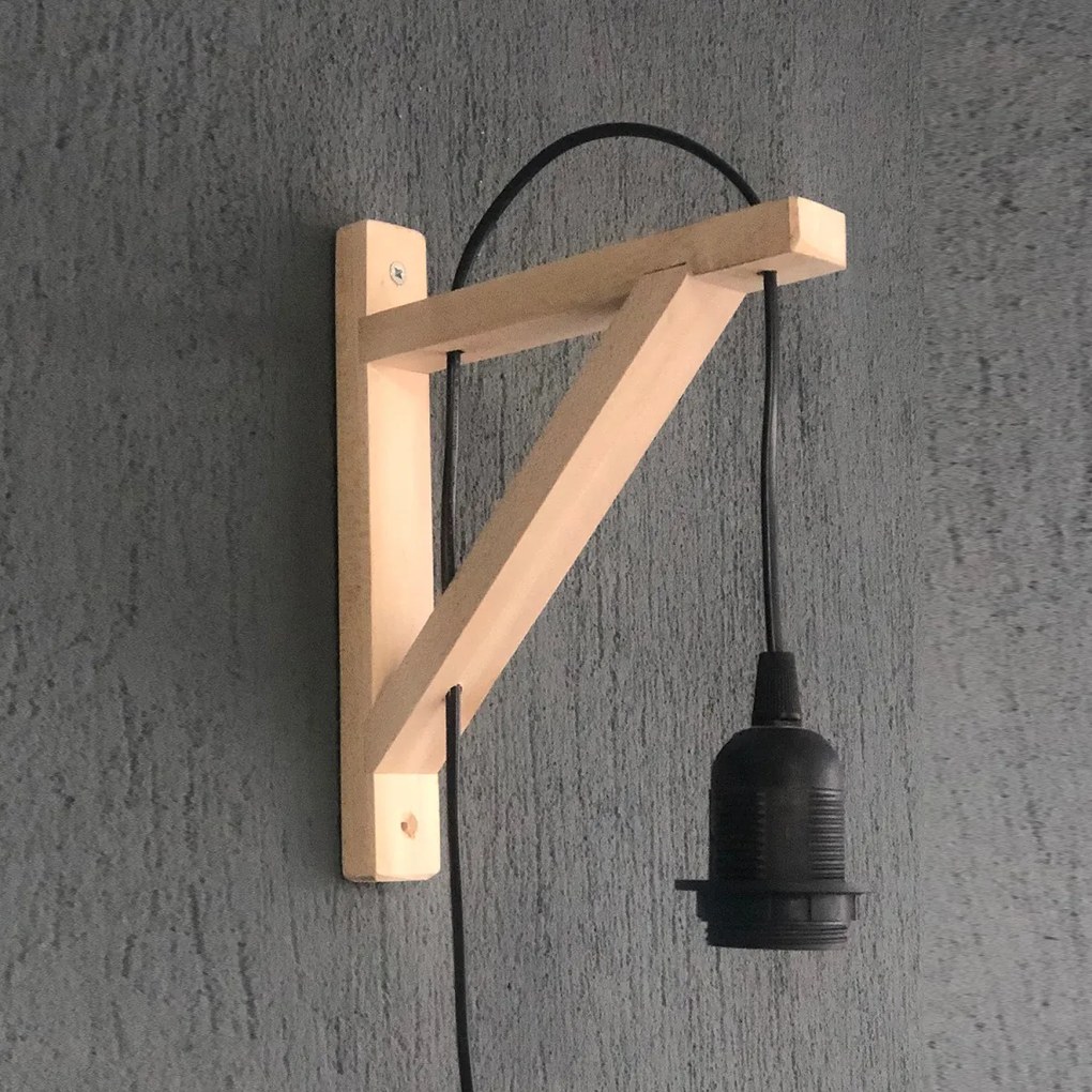 Nástenná lampa Popu čierna