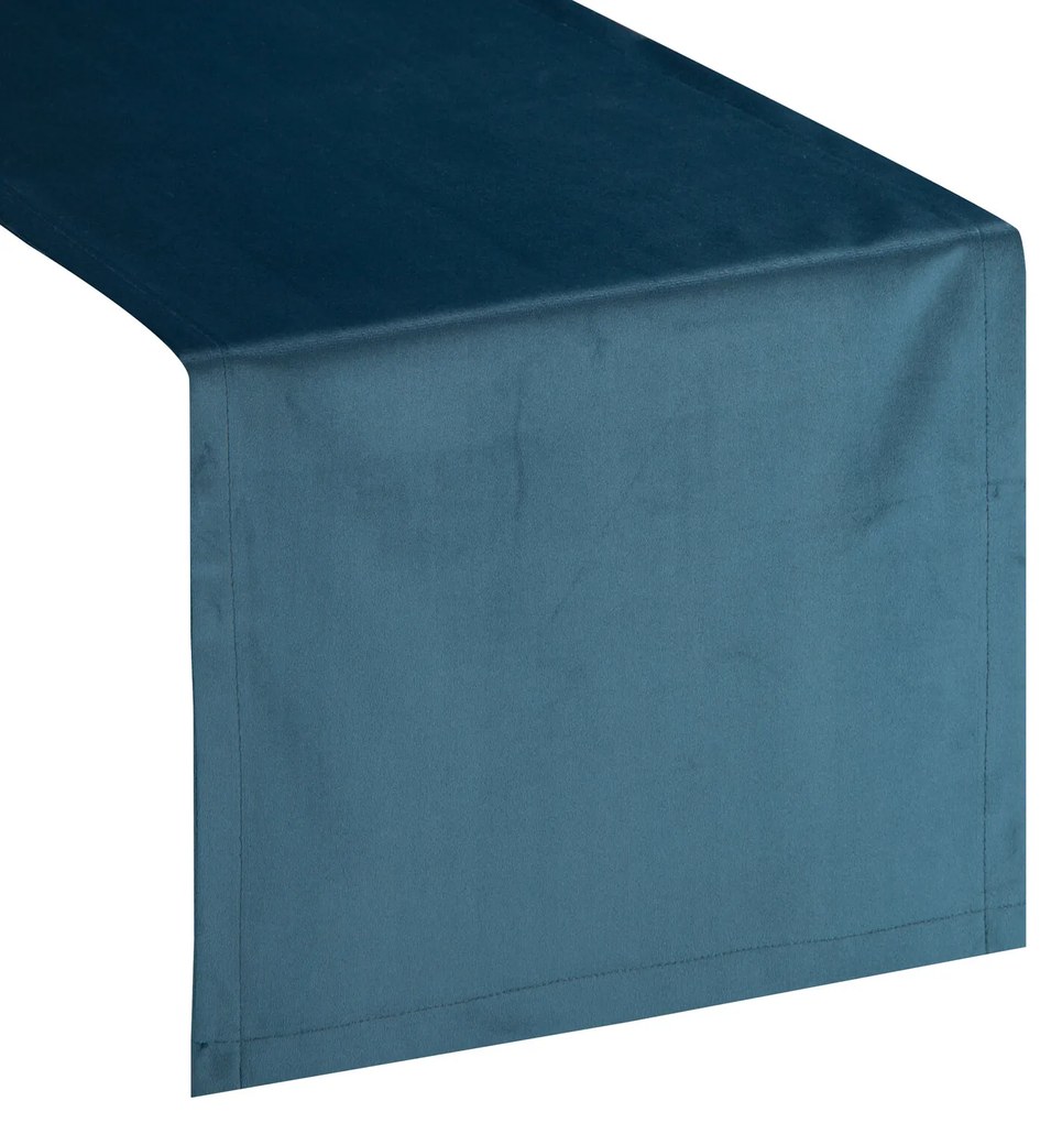 OBRUS VELVET 40X140 CM TMAVOMODRÝ
