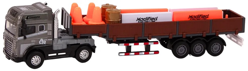 LEAN TOYS Kamión s prívesom TIR 1:24, príslušenstvo, zvuky