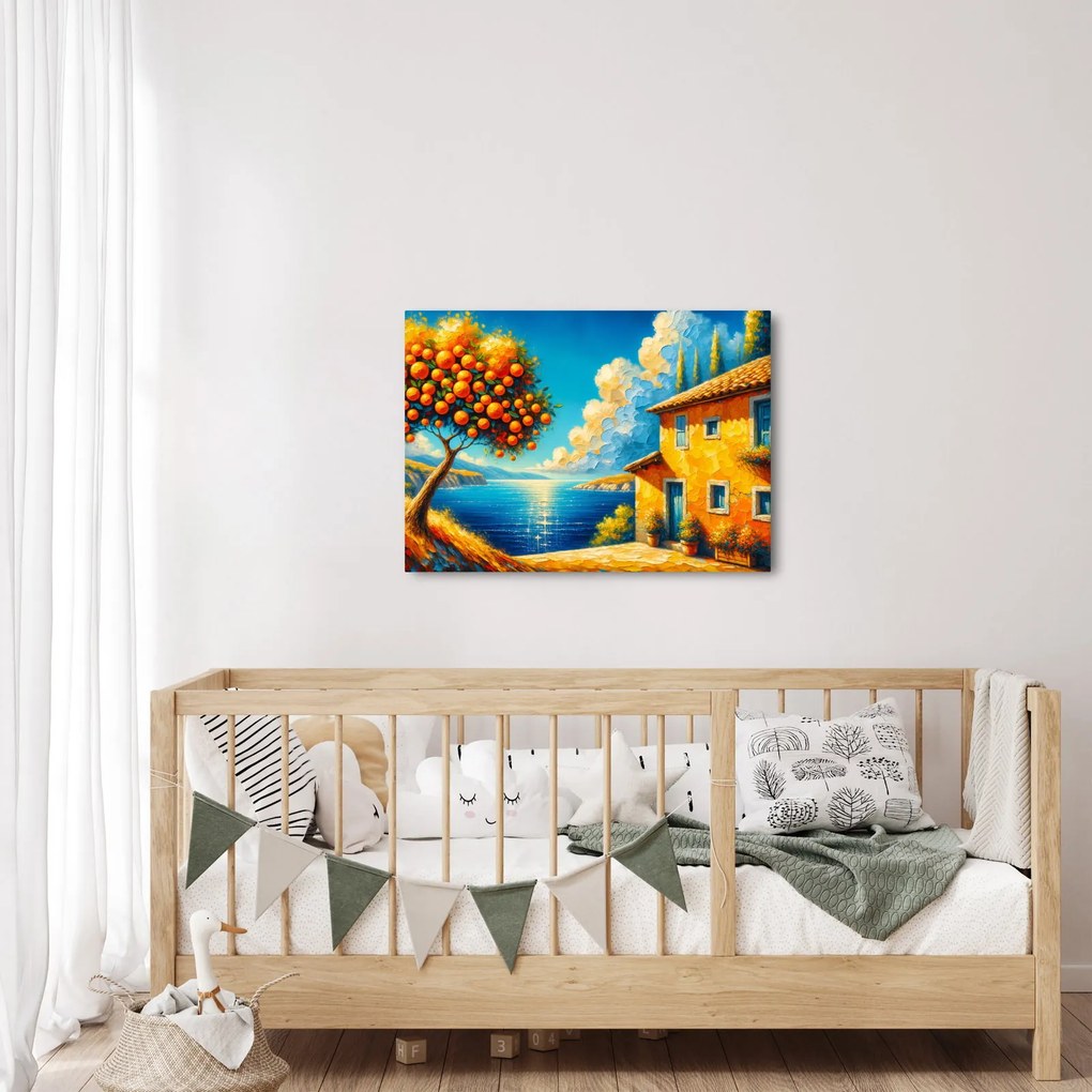 Obraz - Dom s pomarančmi II. (70x50 cm)