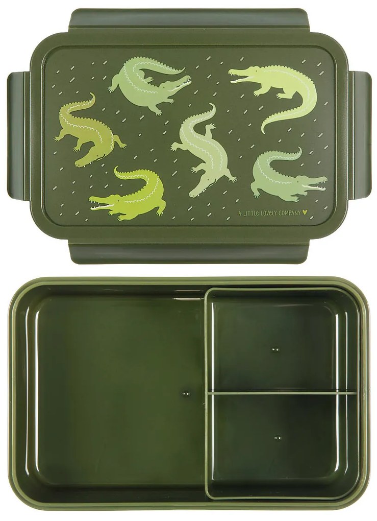 A Little Lovely Company - škatuľka na desiatu - krokodíl