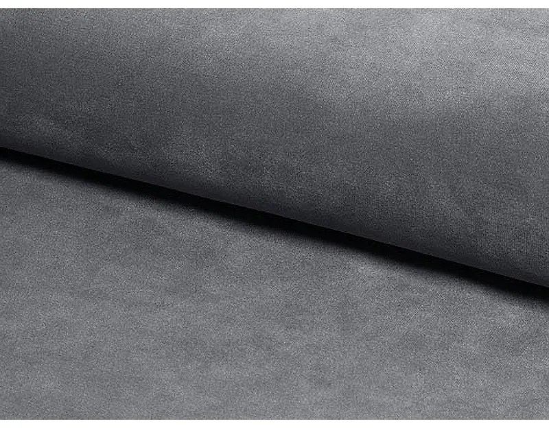 Posteľ Montreal Velvet 140 x 200 cm, sivá