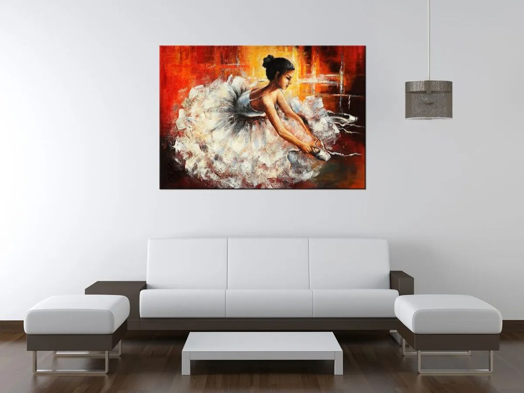 Gario Ručne maľovaný obraz Nádherná tanečnica Rozmery: 120 x 80 cm
