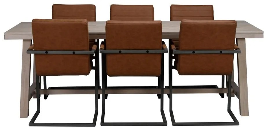 Matne lakovaný dubový jedálenský stôl Rowico Brooklyn, 220 x 95 cm