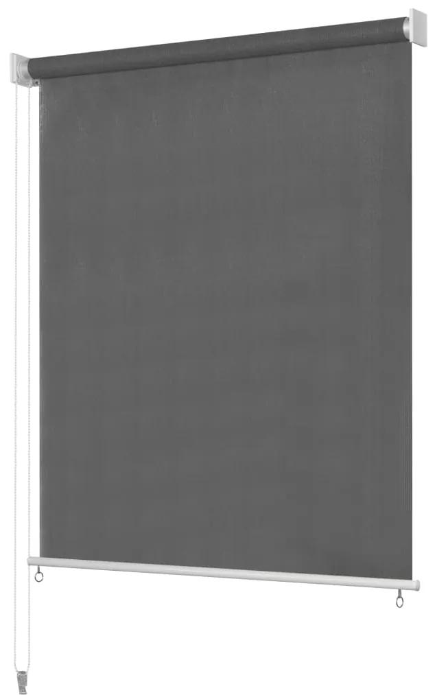 vidaXL Vonkajšia zatemňovacia roleta, 100x230 cm, antracitová