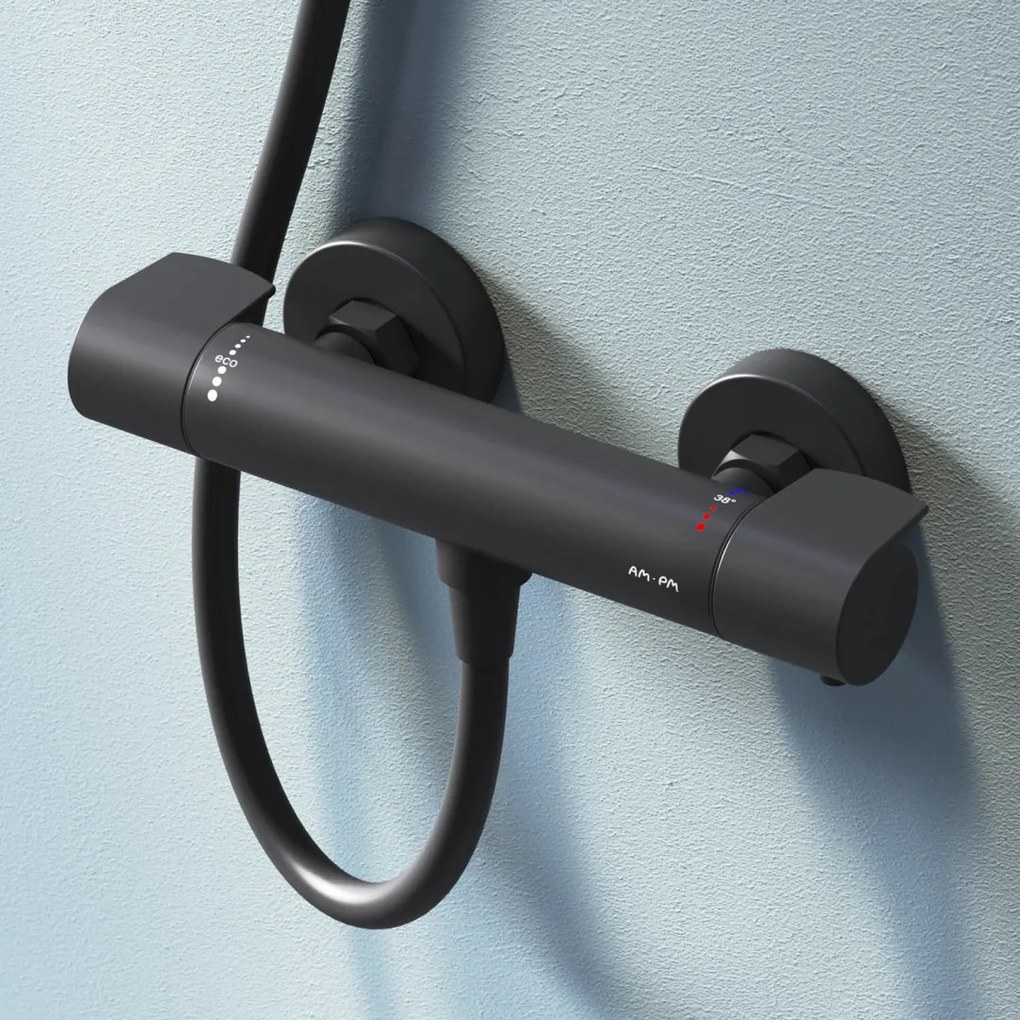 Sprchová batéria AM.PM X-Joy FXA40022 termostat, čierna