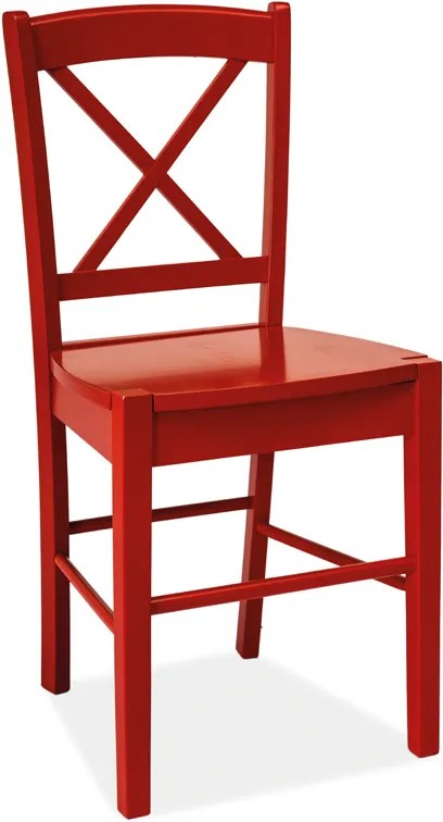 SIGNAL CD-56 jedálenská stolička červená