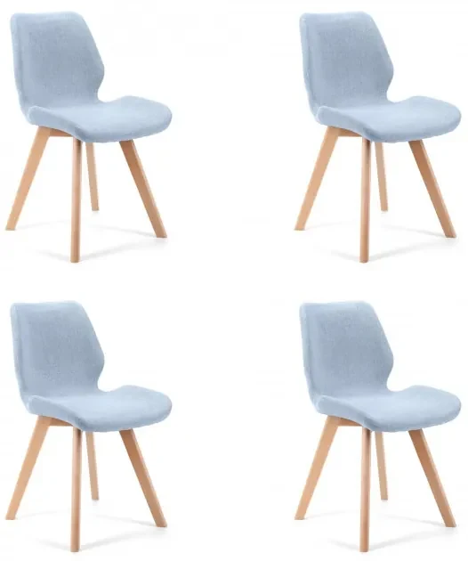 Set štyroch jedálenských stoličiek SJ.0159 modré
