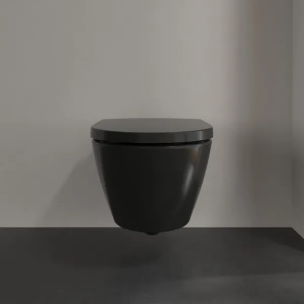 Villeroy & Boch 5614R0R7 - Závesné WC SUBWAY keramika/čierna