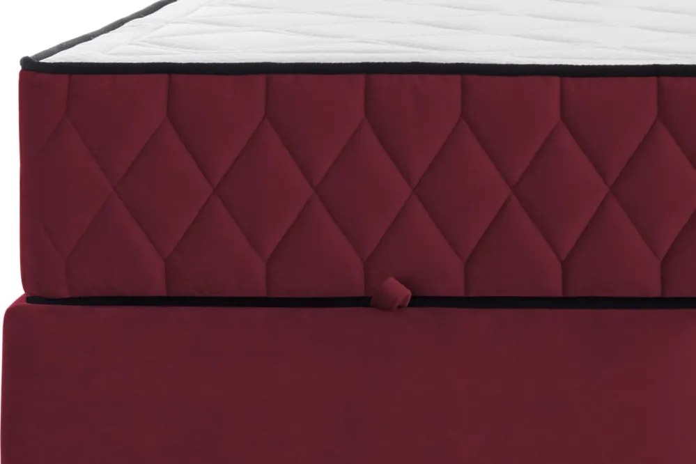 Posteľ Reve 160x200 cm, červená látka