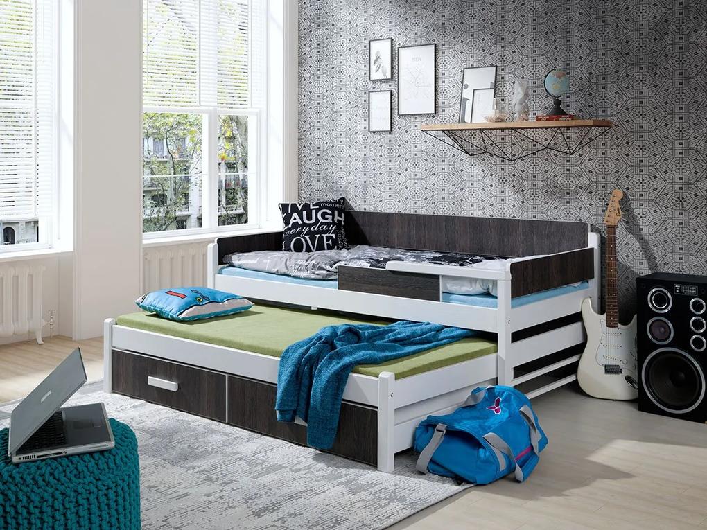 Detská posteľ Cyprus 80, Rozmer matraca: bez matraca, Farby:: biela / zebra