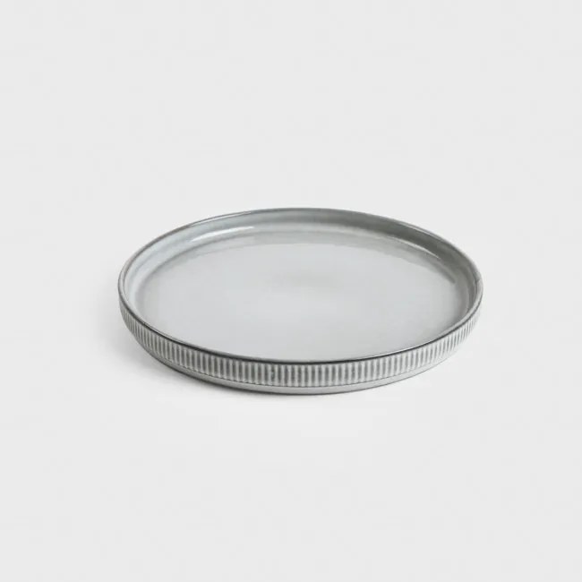 Dezertný tanier SANOS rebrovaný /sivý 707247