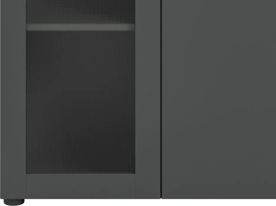 Komoda so šuplíkom Niklas, 120 cm, šedá/dub artisan