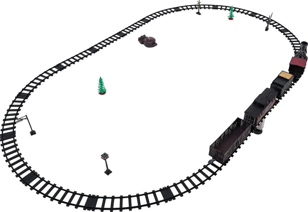 Ramiz Retro dopravná železnica so svetelnou, zvukovou a dymovou funkciou 172cm