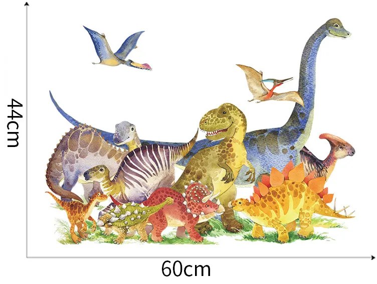 Samolepka na stenu "Dinosaury 10" 60x44cm