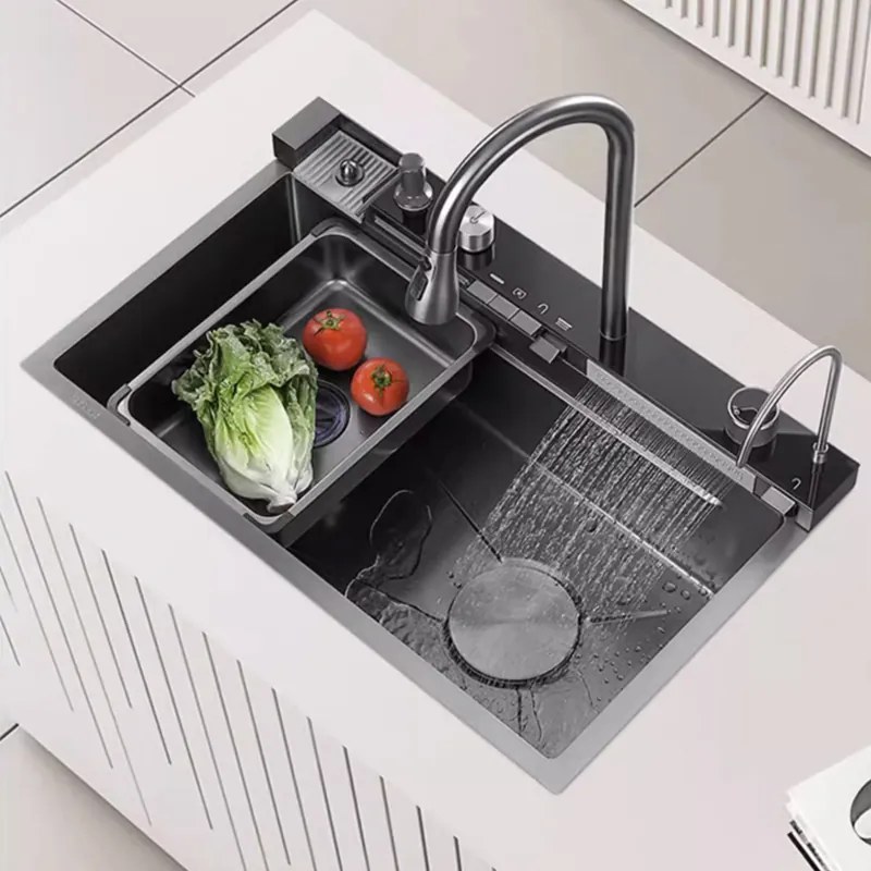 Multifunkčný smart drez BestBerg BBSS-20 / 75 x 45 x 22 cm / nerezová oceľ