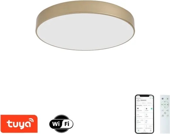 Brilagi-LED Stmievateľné svietidlo POOL SMART LED/60W/230V 50 cm Wi-Fi Tuya zlaté + diaľkový ovládač