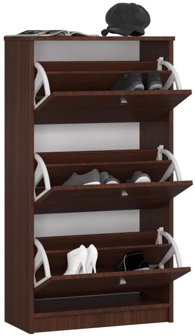 3 krídlový botník 60 cm, wenge