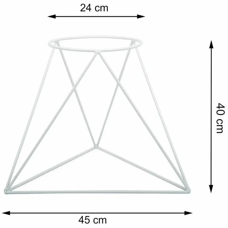 Stojan na kvety Mell 40 cm biely