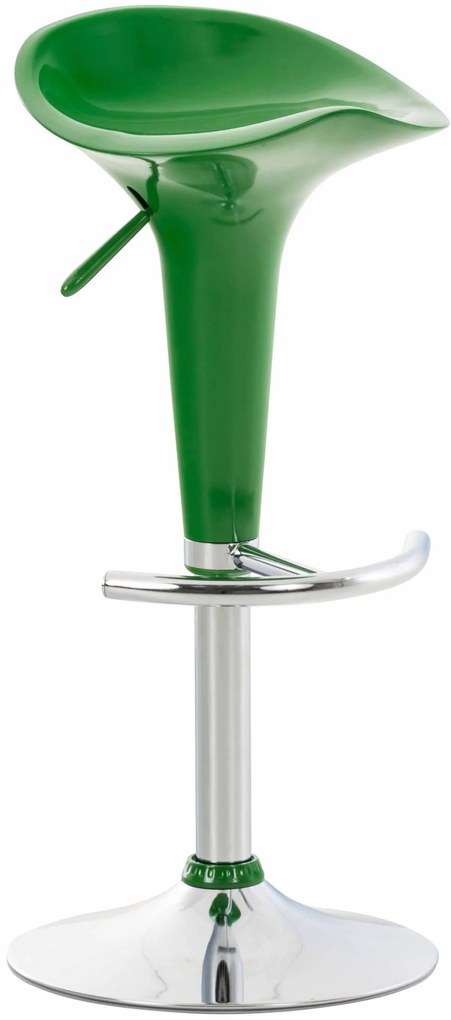 Plastová barová stolička Shine - Zelená