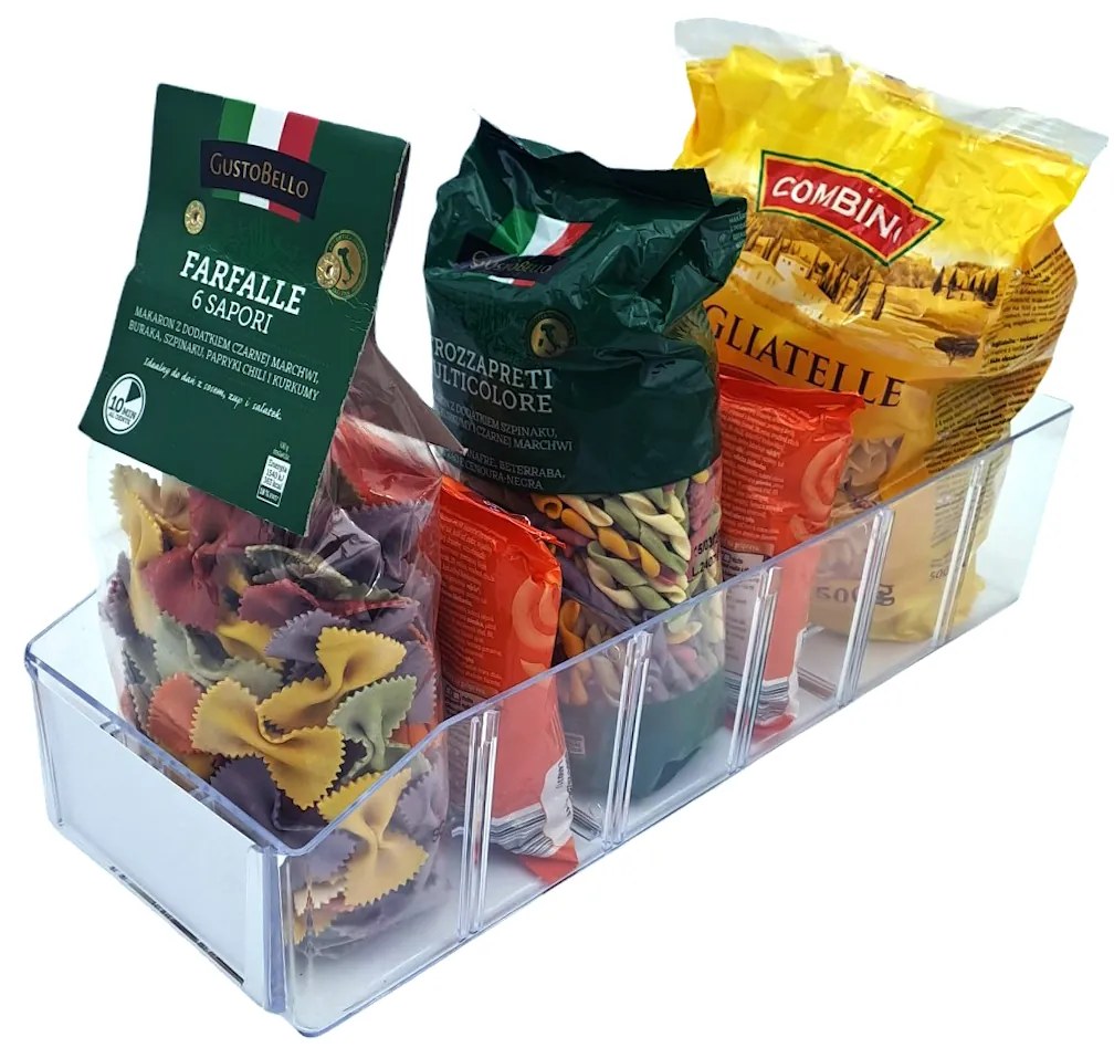 usporadejto.cz Úložný box, ideálny do špajzy, s etiketou + 2 priehradky, BITO, 40x13 cm