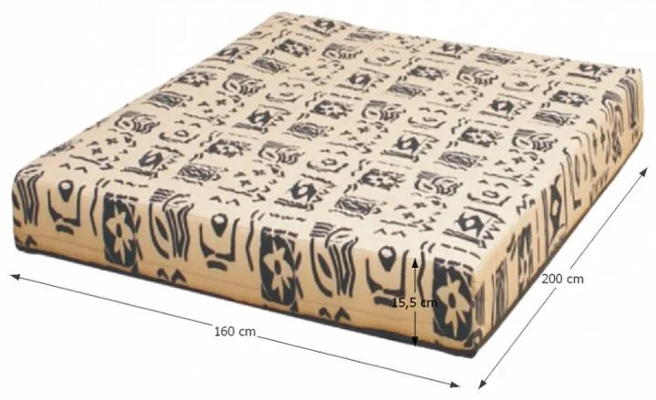 Pružinový matrac Vitro 200x160 cm. Ľahký, kvalitný, pružný a priedušný matrac s bonellovými pružinami. 751828