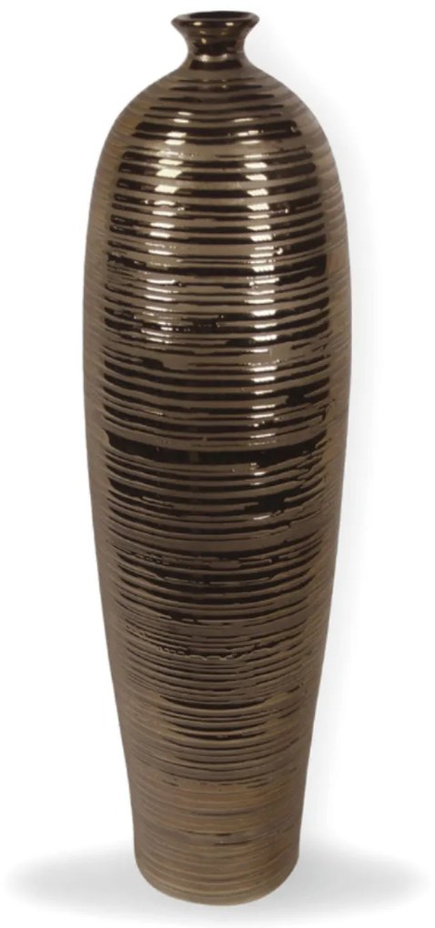 ARTEHOME Vysoká medená váza jednoduchého tvaru 55 cm