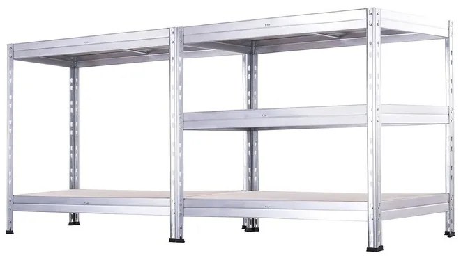 AR SHELVING Pozinkovaný regál s 5 policami Rivet, 180 x 90 x 45 cm (100242149)