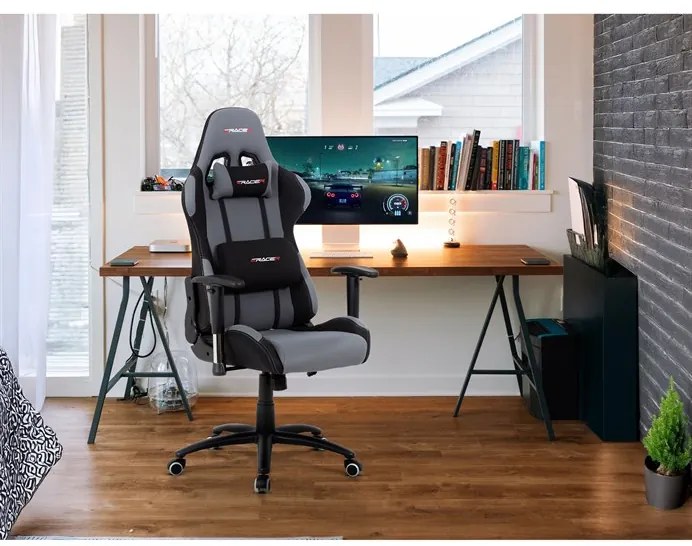 BONTEC Kancelárske kreslo, hojdací mechanizmus, šedá látka, KA-F01 GREY Farba: Šedá