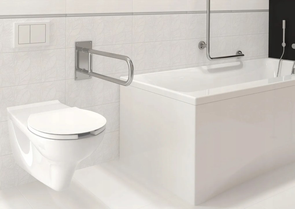Cersanit Etiuda, pohyblivé madlo na stenu, 75cm, chrómová, K97-035