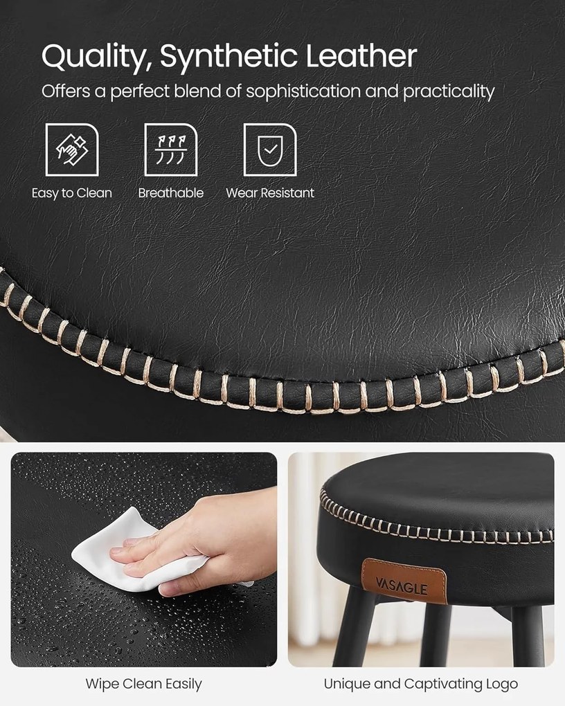 Barové stoličky 2 ks VASAGLE LBC080B01