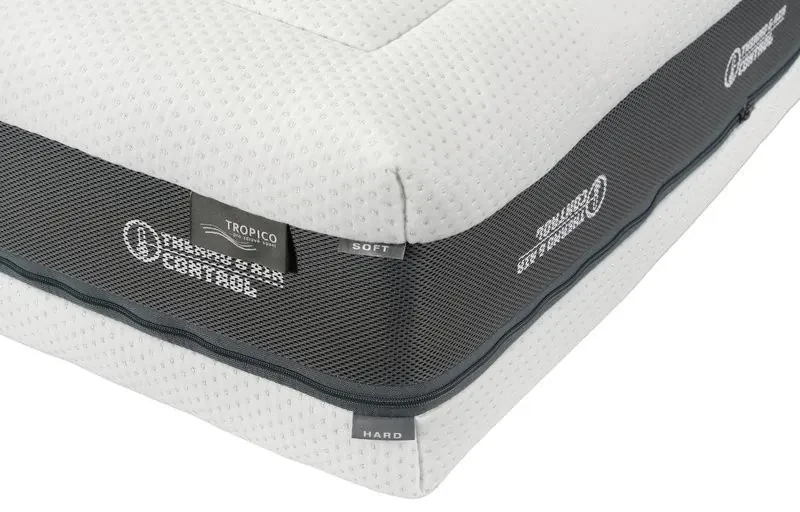 Tropico SUPER FOX VISCO Wellness 24 cm FEST BOK - matrac so spevnenými bokmi a lenivou penou - AKCIA "Férové ceny" 160 x 200 cm, snímateľný poťah