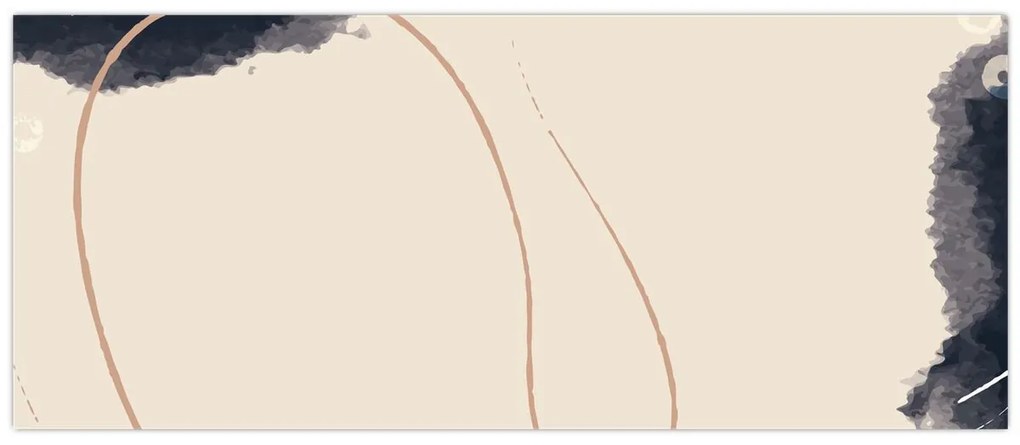 Obraz - Béžová abstrakcia (120x50 cm)