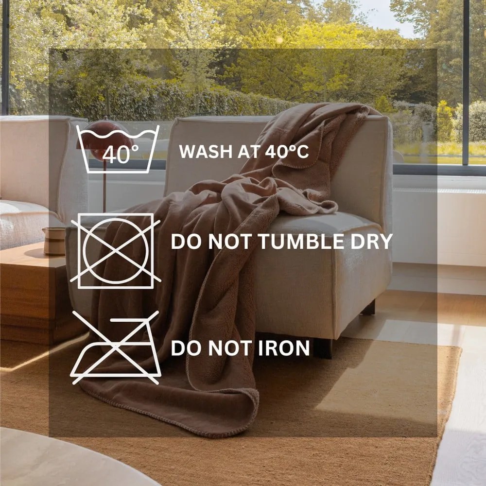 Taupe deka z mikroplyšu 150x200 cm Tomo – Tiseco Home Studio